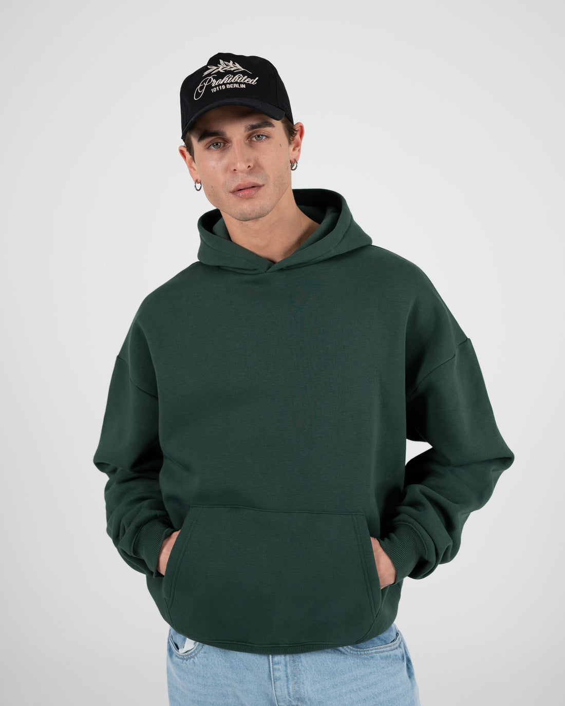 Oversized Hoodie British Racing Green