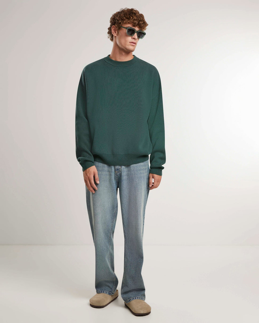 Brixton Knit Sweater Green